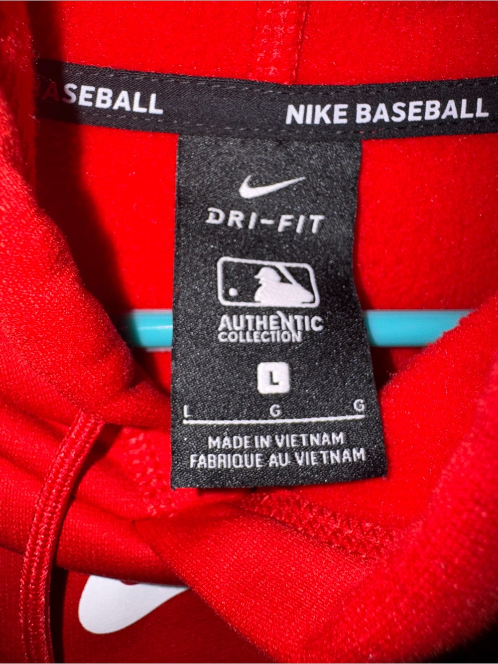 Nike Angels Baseball Men’s Large hooded sweatshirt. - Picture 6 of 7